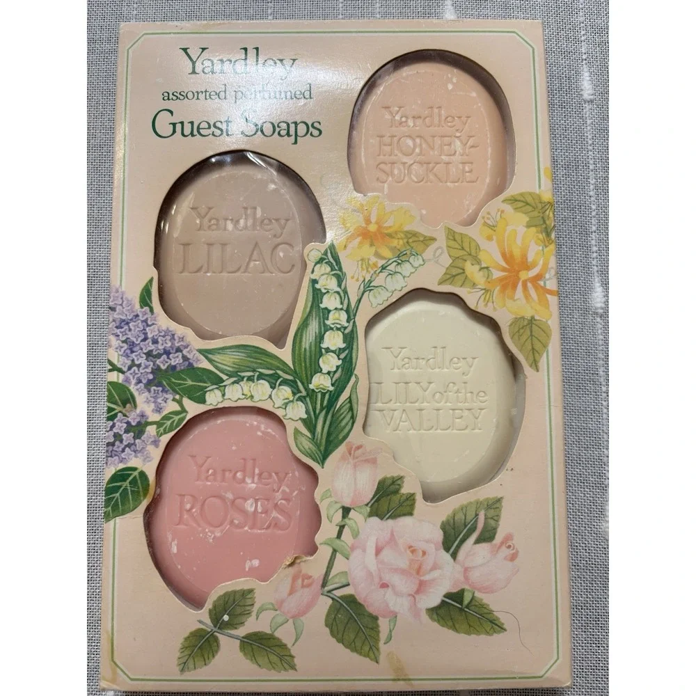 Vintage Yardley of London Guest Soaps Lilac Honeysuckle Roses Lily of the Valley